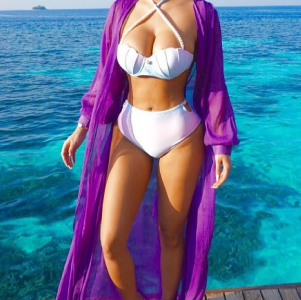 "In the Wind" Maxi Cover Up